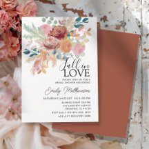 Fall In Love Terracotta & Blush bridal Shower
