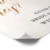 Fall in Love | Where Were They Bridal Shower Sign Poster (Hoek)