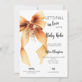 Fall in Love with Baby Shower Invitation Kaart (Voorkant)
