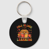 Fall In Love With Learning Autum Thanksgiving Teac Sleutelhanger (Voorkant)