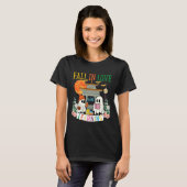 Fall in Love with Learning Autumn Ghost Teacher Ki T-shirt (Voorkant volledig)