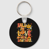 Fall In Love With Learning Autumn Thanksgiving Pum Sleutelhanger (Voorkant)