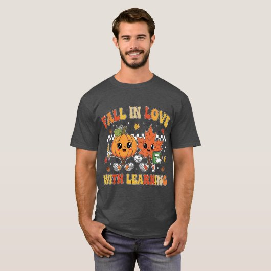 Fall in Love With Learning  T-shirt (Voorkant volledig)