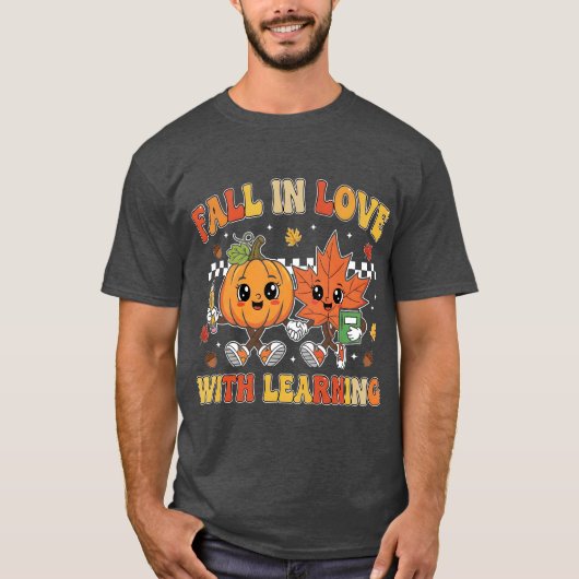 Fall in Love With Learning  T-shirt (Voorkant)