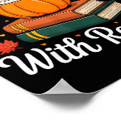 Fall In Love With Reading Autumn Pumpkin Mug Book  Poster (Hoek)