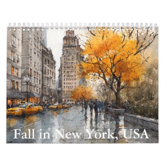 Fall in New York-USA Calendar Kalender (Hoes)