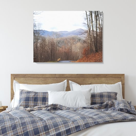Fall in the Blue Ridge Mountains Canvas Afdruk (Insitu (Slaapkamer))