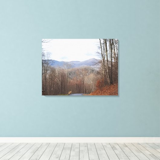 Fall in the Blue Ridge Mountains Canvas Afdruk (Insitu (Houten vloer))