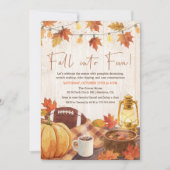 Fall into Fun Autumn Invitation Kaart (Voorkant)