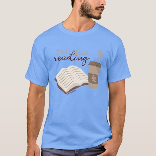 Fall Into Reading Bookish Fall Autumn Kindle Reade T-shirt (Voorkant)