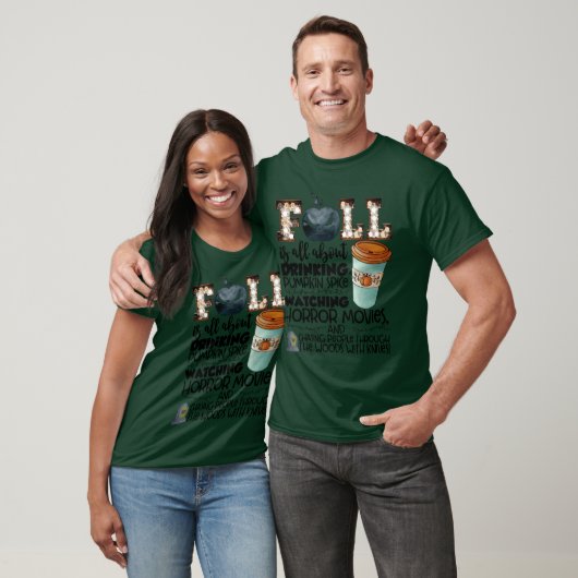 Fall Is All About Drinking Pumpkin Spice Watching  T-shirt (Unisex)