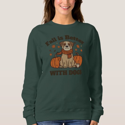 Fall Is Better With Dogs – Cozy Autumn Pup Lover Trui (Voorkant)