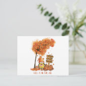 Fall Is In the Air Autumn Lover Gift Feestdagenkaart (Staand voorkant)