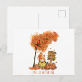 Fall Is In the Air Autumn Lover Gift Feestdagenkaart (Voorkant / Achterkant)