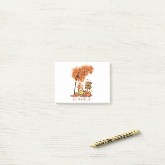 Fall is In the Air Autumn Lover Gift Post-it® Notes (Op bureau)