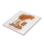 Fall is In the Air Autumn Lover Gift Tegeltje (Zijkant)