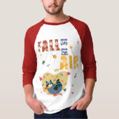Fall Is in the Air Raccoon Autumn T-shirt (Voorkant)