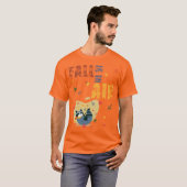 Fall Is in the Air Raccoon Autumn T-shirt (Voorkant volledig)