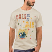 Fall Is in the Air Raccoon Autumn T-shirt (Voorkant)