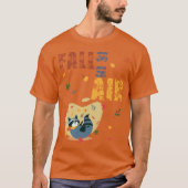 Fall Is in The Air Raccoon Autumn T-shirt (Voorkant)