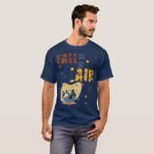 Fall Is in The Air Raccoon Autumn T-shirt (Voorkant volledig)