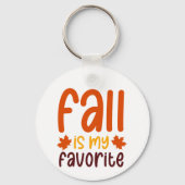 Fall Is My Favorite - Cozy Autumn Quote Design Sleutelhanger (Voorkant)