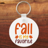 Fall Is My Favorite - Cozy Autumn Quote Design Sleutelhanger (Voorkant)