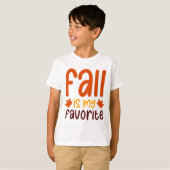 Fall Is My Favorite - Cozy Autumn Quote Design T-shirt (Voorkant volledig)