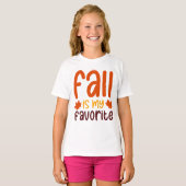 Fall Is My Favorite - Cozy Autumn Quote Design T-shirt (Voorkant volledig)