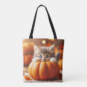 Fall Kitten Tote Bag (Achterkant)