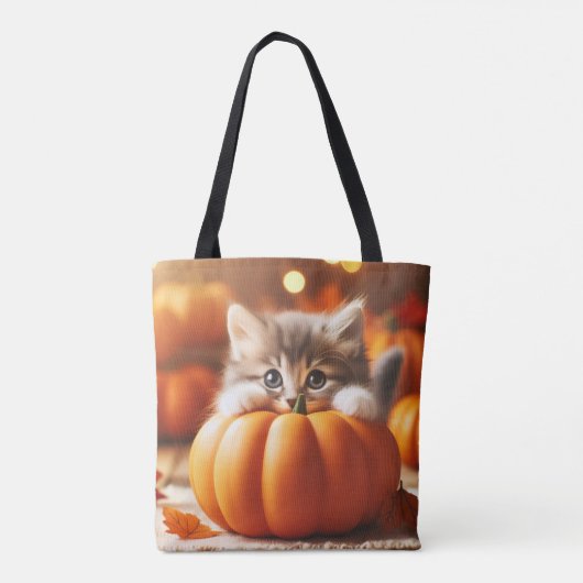 Fall Kitten Tote Bag (Achterkant)