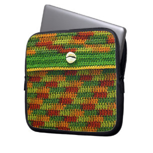 Fall Kleuren Artisan Haakprint Elektronica Tas