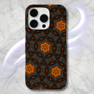 Fall Kleuren Blauw, Grijs, Gouden iPhone Case