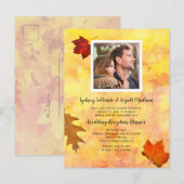 Fall laat alleen privé-ontvangst foto-sjabloon fot briefkaart (Voorkant / Achterkant)