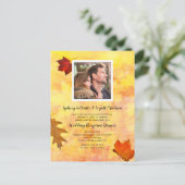 Fall laat alleen privé-ontvangst foto-sjabloon fot briefkaart (Staand voorkant)