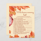 Fall laat baby shower die het beste van mama weet (Voorkant / Achterkant)