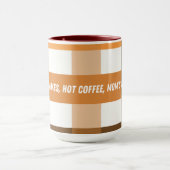 Fall laat de vredesquote van Hot Coffee Mom achter Mok (Midden)