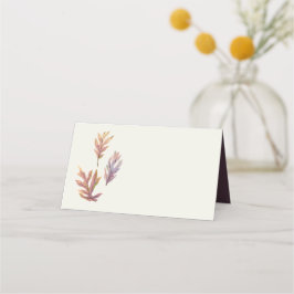 Fall laat eenvoudige elegante Thanksgiving achter Plaatskaartje