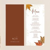 Fall laat elegante bruiloft aangepaste menu