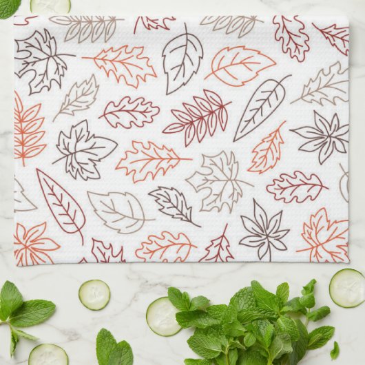 Fall laat esthetische keukenhanddoek achter (Gevouwen)