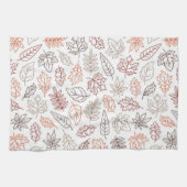 Fall laat esthetische keukenhanddoek achter (Horizontaal)