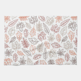 Fall laat esthetische keukenhanddoek achter