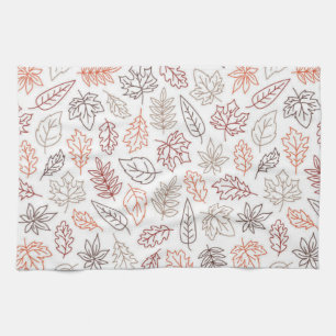 Fall laat esthetische keukenhanddoek achter