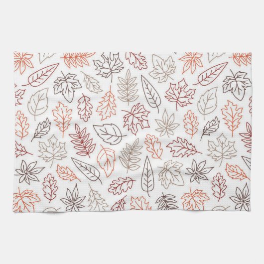 Fall laat esthetische keukenhanddoek achter (Horizontaal)