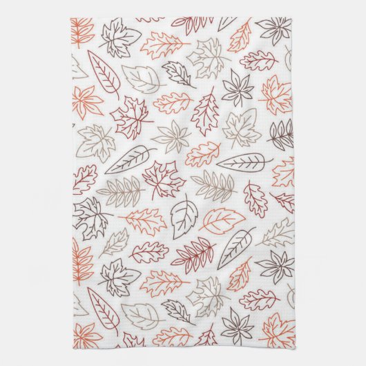 Fall laat esthetische keukenhanddoek achter (Verticaal)