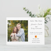 Fall laat foto's stranden om de uitnodiging op de  (Staand voorkant)