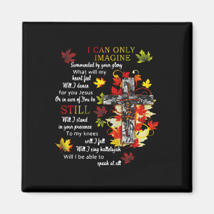 Fall laat Jesus Cross achter, ik kan me Christelij Magneet