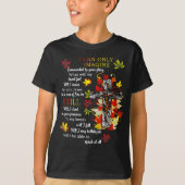 Fall laat Jesus Cross achter, ik kan me Christelij T-shirt (Voorkant)