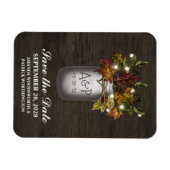 Fall laat rustieke Mason Jar Save the Date Magnets Magneet (Horizontaal)