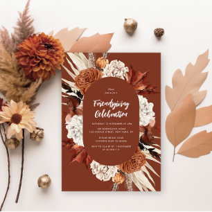 Fall laat vrienden feest vieren kaart